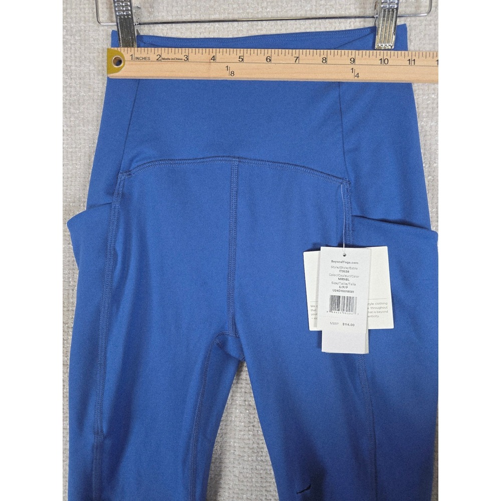 Beyond Yoga Spacedye High Waisted Midi Leggings Small‎ Blue Pocket NWT READ - Picture 8 of 13